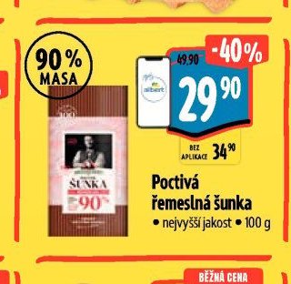 Poctivá řemeslná šunka