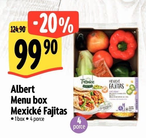 Albert Menu box Mexické fajitas