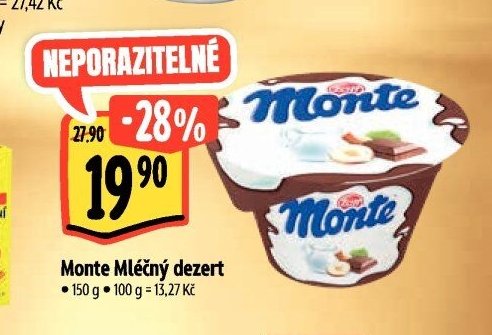 Monte Mléčný dezert