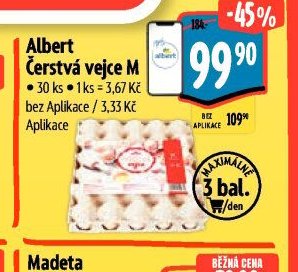 Albert Čerstvá vejce M