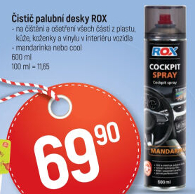 Čistič palubní desky Rox