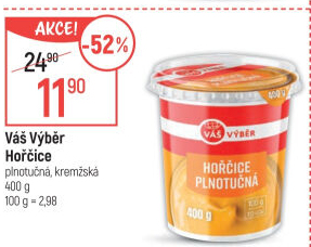 Hořčice plnotučná Váš Výběr