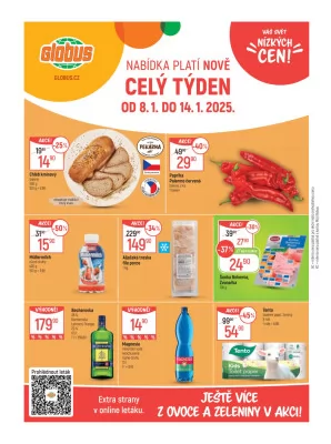 akční leták Globus 8.1.2025-14.1.2025
