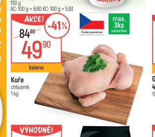 Kuře chlazené 1 kg
