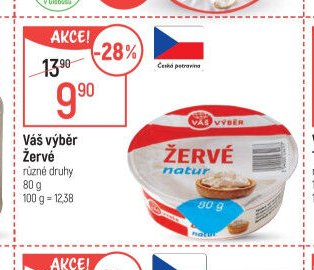 Váš výběr Žervé