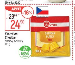 Váš výběr Cheddar