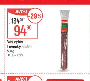 Váš výběr Lovecký salám