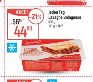 Jeden Tag Lasagne Bolognese