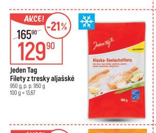 Jeden Tag Filety z tresky aljašské