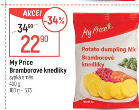 Bramborové knedlíky v prášku My Price