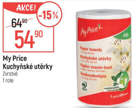 Kuchyňské utěrky 2vrstvé XXL My Price