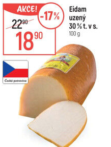 Sýr Eidam uzený 30% Lacrum