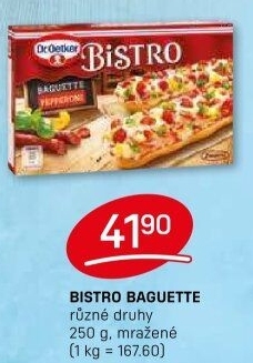 Bageta k rozpečení mražená Bistro Dr. Oetker
