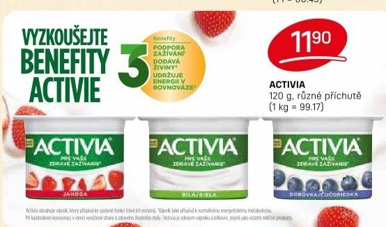 Bílý jogurt Activia Danone