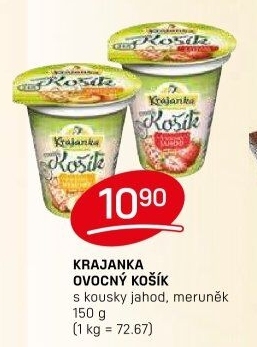 Jogurt ochucený Ovocný košík Krajanka