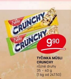 Müsli tyčinka Crunchy Sante