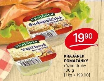 Pomazánky Krajánek