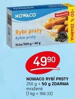 Rybí prsty předsmažené mražené Nowaco