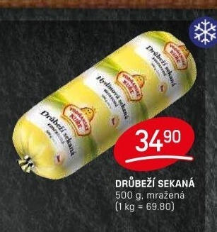 Sekaná drůbeží mražená Vodňanské kuře