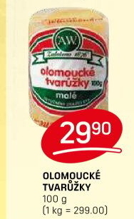 Sýr tvarůžky olomoucké A.W.