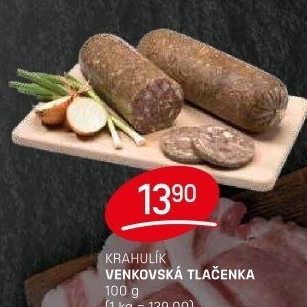 Tlačenka venkovská Krahulík