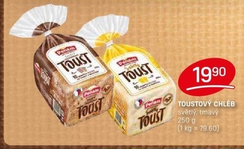 Toustový chléb vícezrnný tmavý Penam