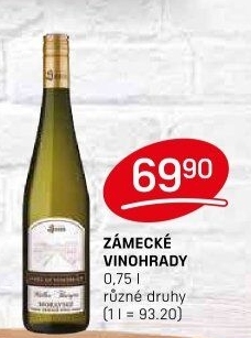 Vína Zámecké Vinohrady Vinný sklep Sovín