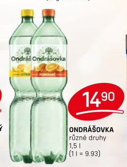 Voda ochucená Ondrášovka