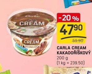 Carla Cream kakaooříškový krém