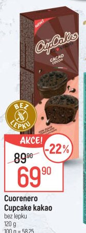 Cupcake bez lepku Cuorenero