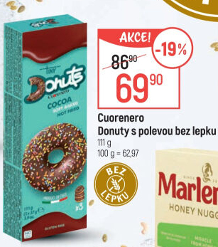 Donut bez lepku Cuorenero