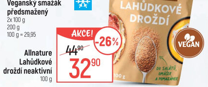 Droždí lahůdkové Allnature