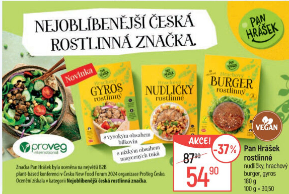 Hrachové nudličky Pan Hrášek Emco