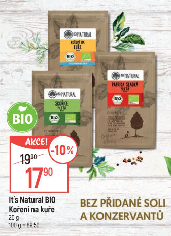 Koření na kuře Bio It'
