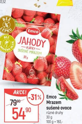 Ovoce sušené mrazem Emco