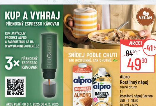 Rostlinné nápoje Alpro