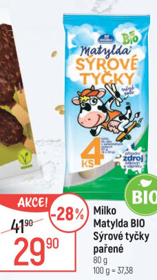 Sýrové tyčky bio Matylda Milko