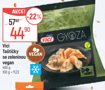 Taštičky plněné mražené Vici