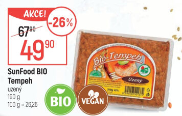 Tempeh uzený bio Sunfood