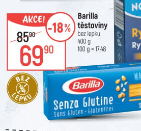 Těstoviny bez lepku Barilla