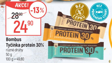 Tyčinka Bombus Protein 30%