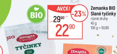 Tyčinky Bio Zemanka