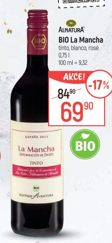 Vino La Mancha Tinto bio Alnatura