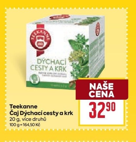 Teekanne Čaj Dýchací cesty a krk 20 g