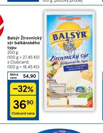 Balsýr Žirovnický sýr balkánského typu