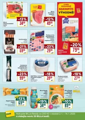 akční leták BILLA 8.1.2025-14.1.2025