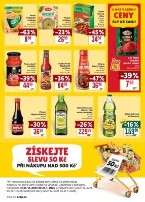 akční leták BILLA 8.1.2025-14.1.2025