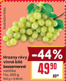 Hrozny bílé bezsemenné