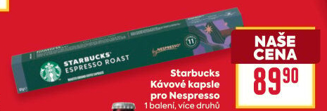 Kapsle Nespresso Starbucks
