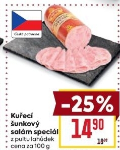 Salám šunkový kuřecí speciál Vodňanské kuře